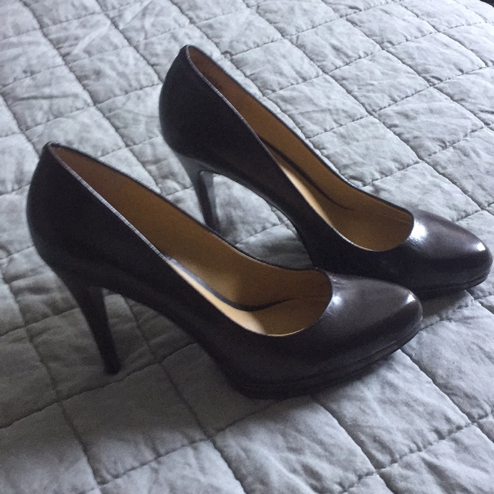 Brown Nine West high heels